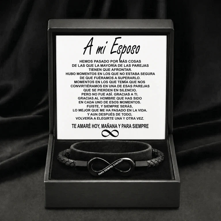 Pulsera Infinito para Él I "Amor que No Tiene Fin" - Moroveta