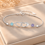 Pulsera madre e hija con corazones - Moroveta