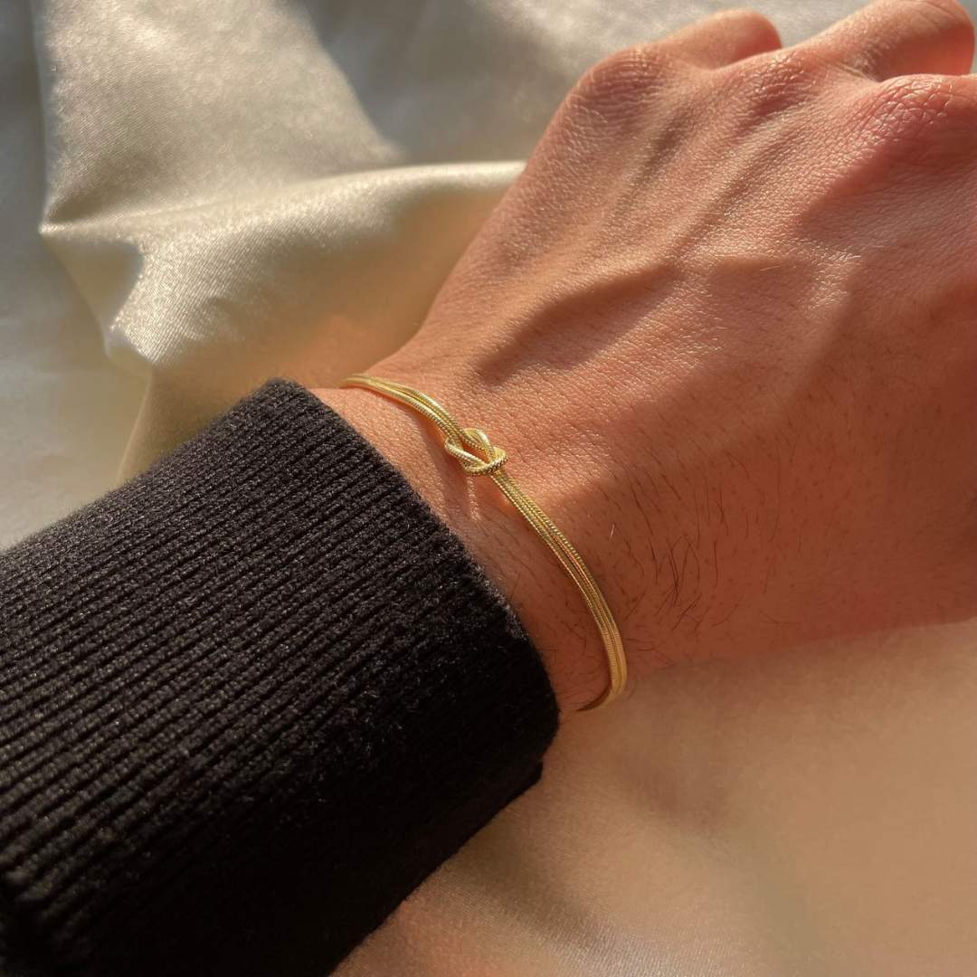 Pulsera minimalista con nudo - Moroveta