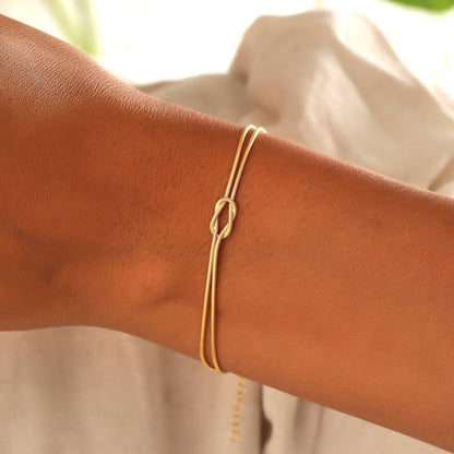 Pulsera minimalista con nudo - Moroveta