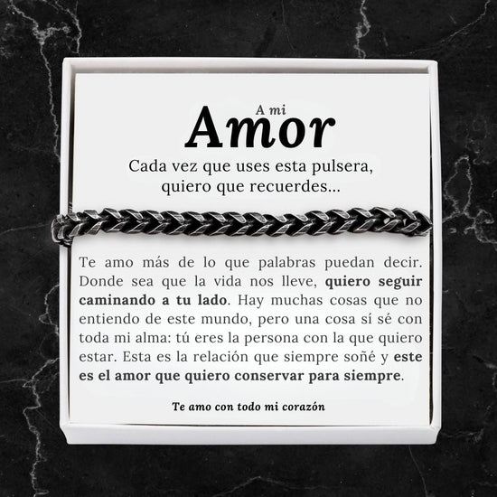 Pulsera para hombre - A mi amor - Moroveta