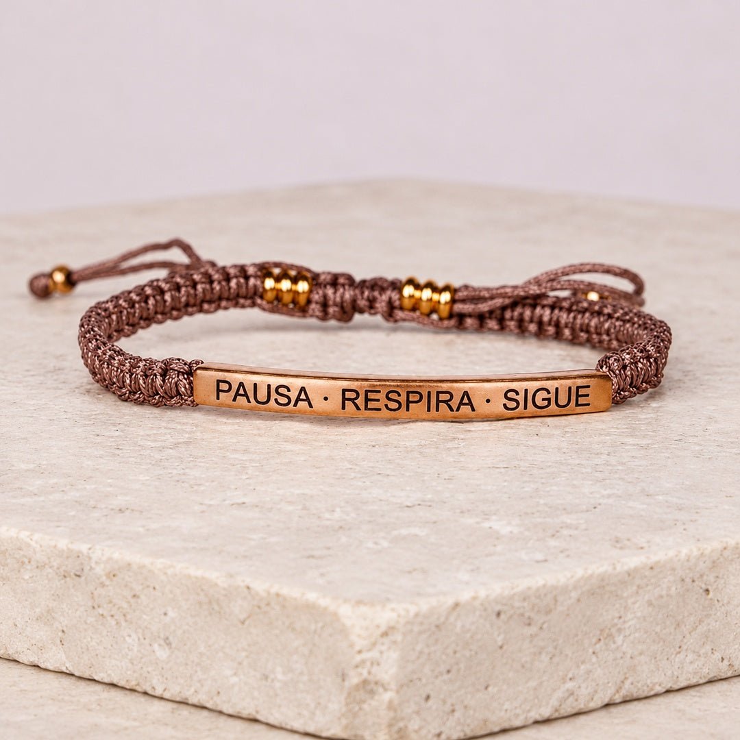 Pulsera Pausa, Respira y Sigue - Moroveta