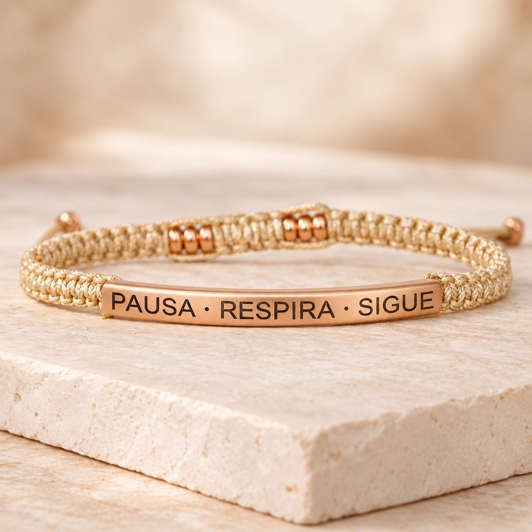 Pulsera Pausa, Respira y Sigue - Moroveta
