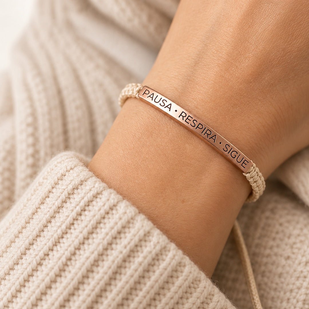 Pulsera Pausa, Respira y Sigue - Moroveta