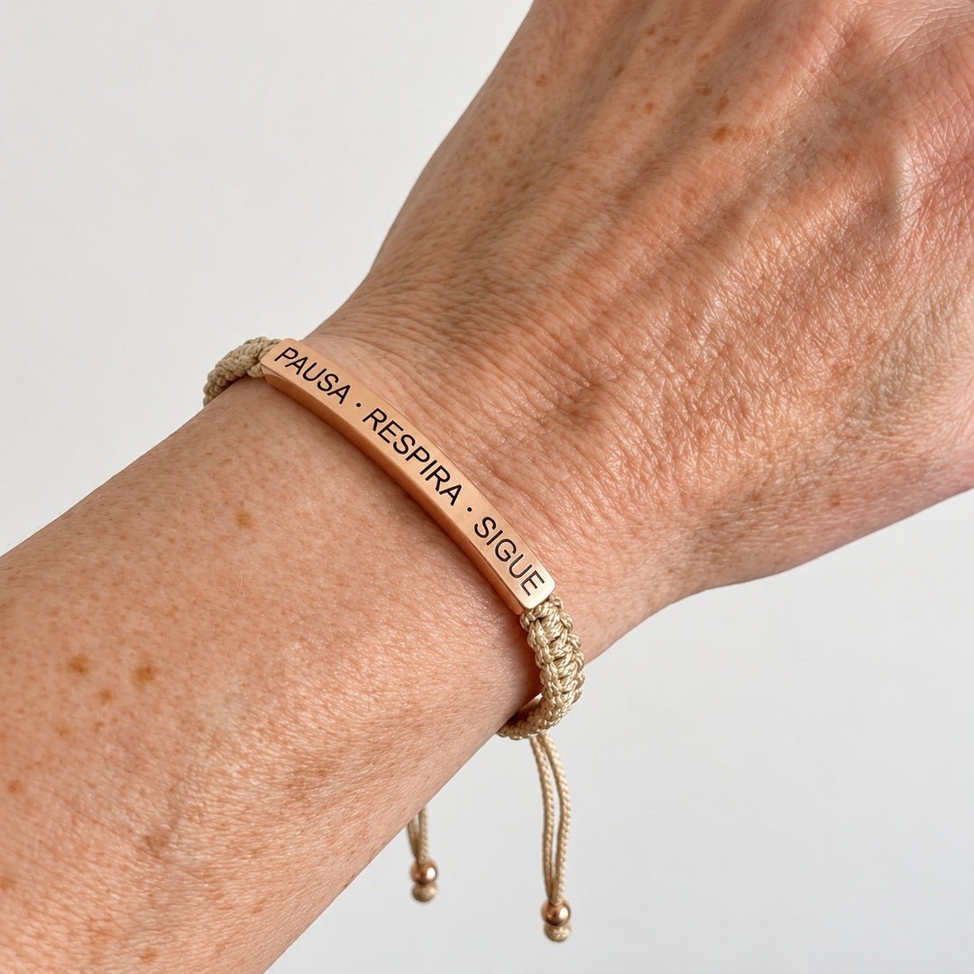 Pulsera Pausa, Respira y Sigue - Moroveta
