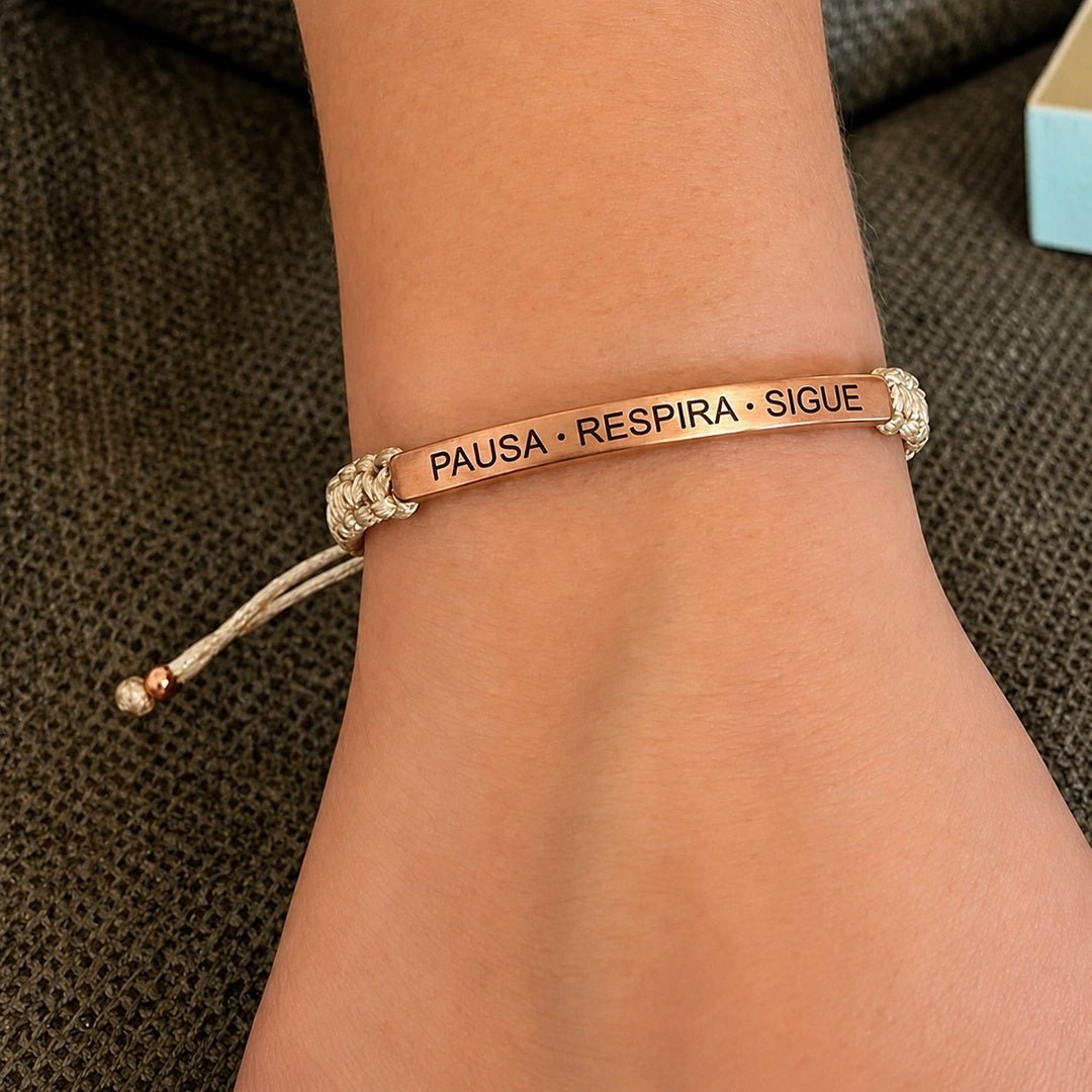 Pulsera Pausa, Respira y Sigue - Moroveta