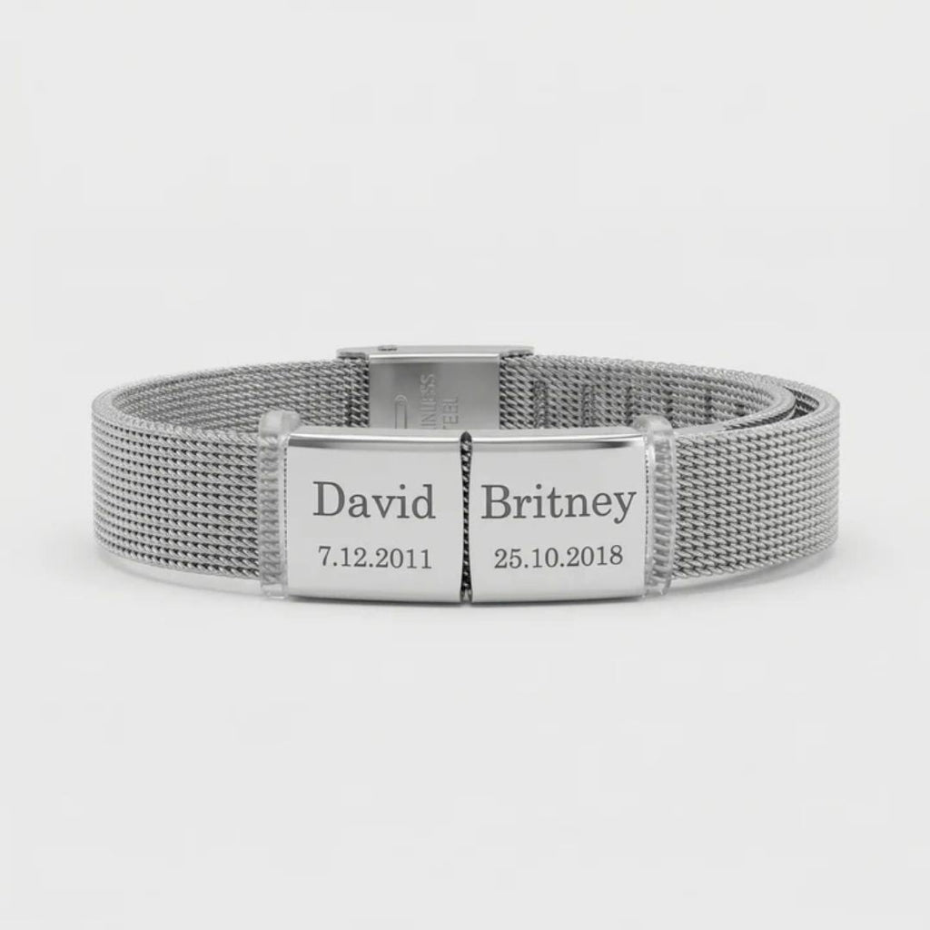 Pulsera personalizable con nombre o fecha especial - Moroveta