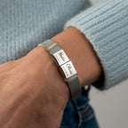 Pulsera personalizable con nombre o fecha especial - Moroveta