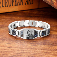 Pulsera personalizada con foto grabada para hombre - Moroveta