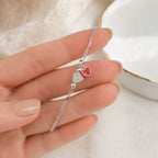 Pulsera personalizada con inicial y dije de corazón - Moroveta
