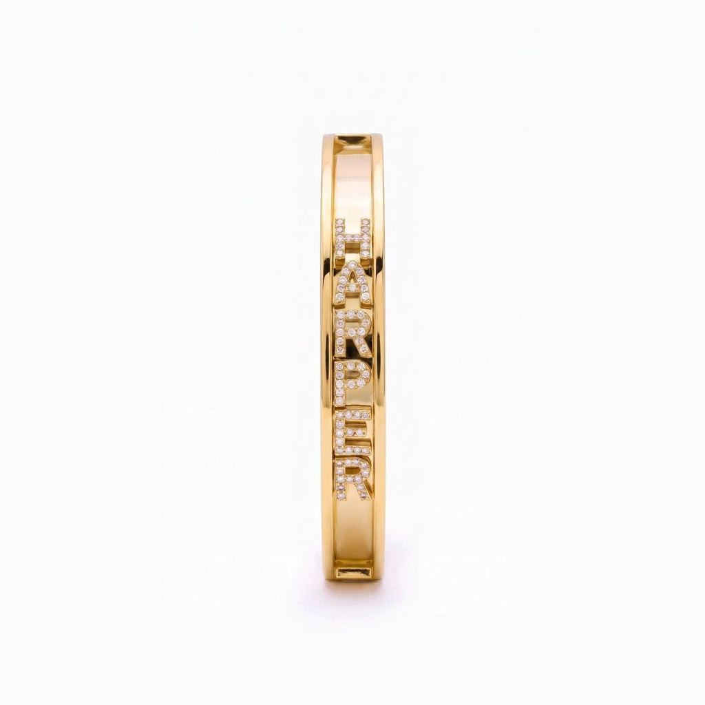 Pulsera personalizada con nombre brillante - Moroveta