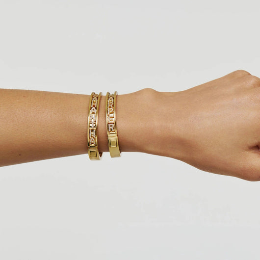 Pulsera personalizada con nombre brillante - Moroveta