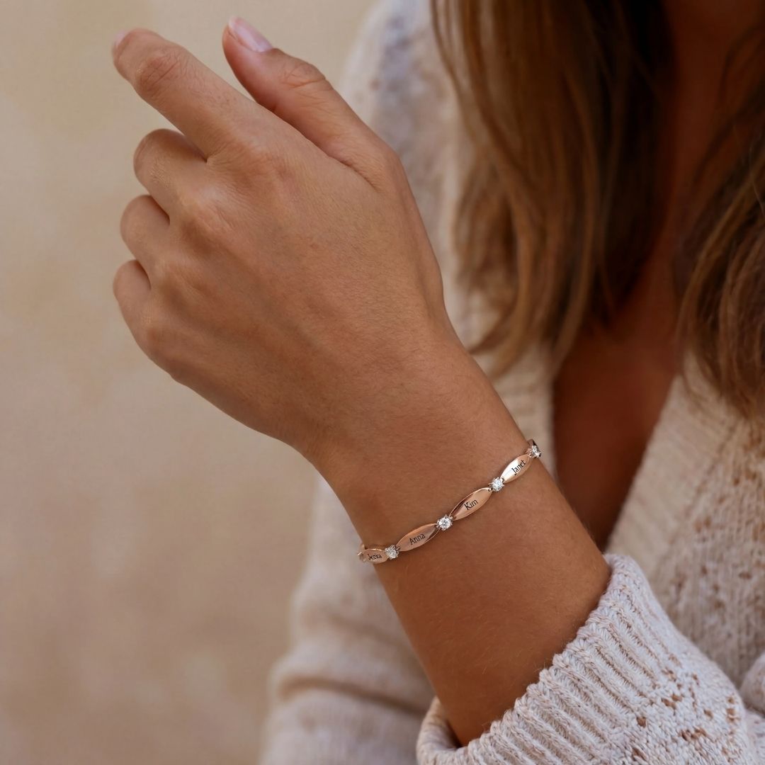 Pulsera personalizada con nombres - Moroveta