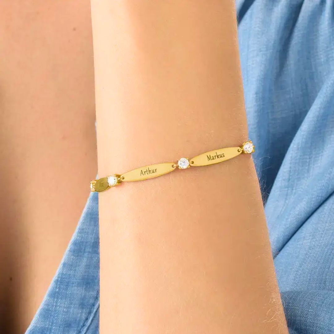 Pulsera personalizada con nombres - Moroveta