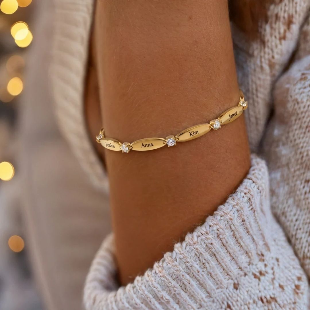 Pulsera personalizada con nombres - Moroveta