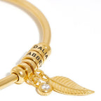 Pulsera personalizada con nombres y piedra natal - Moroveta
