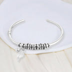 Pulsera personalizada con nombres y piedra natal - Moroveta