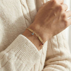 Pulsera personalizada con nombres y piedras de nacimiento - Moroveta