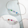 Pulsera personalizada con piedras de nacimiento y nombres - Moroveta