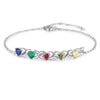 Pulsera personalizada con piedras de nacimiento y nombres - Moroveta