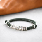 Pulsera personalizada de cuerda con nombres grabados - Moroveta
