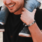Pulsera personalizada para papá con grabado - Moroveta