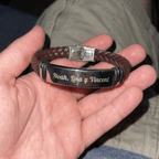 Pulsera personalizada para papá con grabado - Moroveta