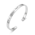 Pulsera Personalizada para Papá de acero - Moroveta