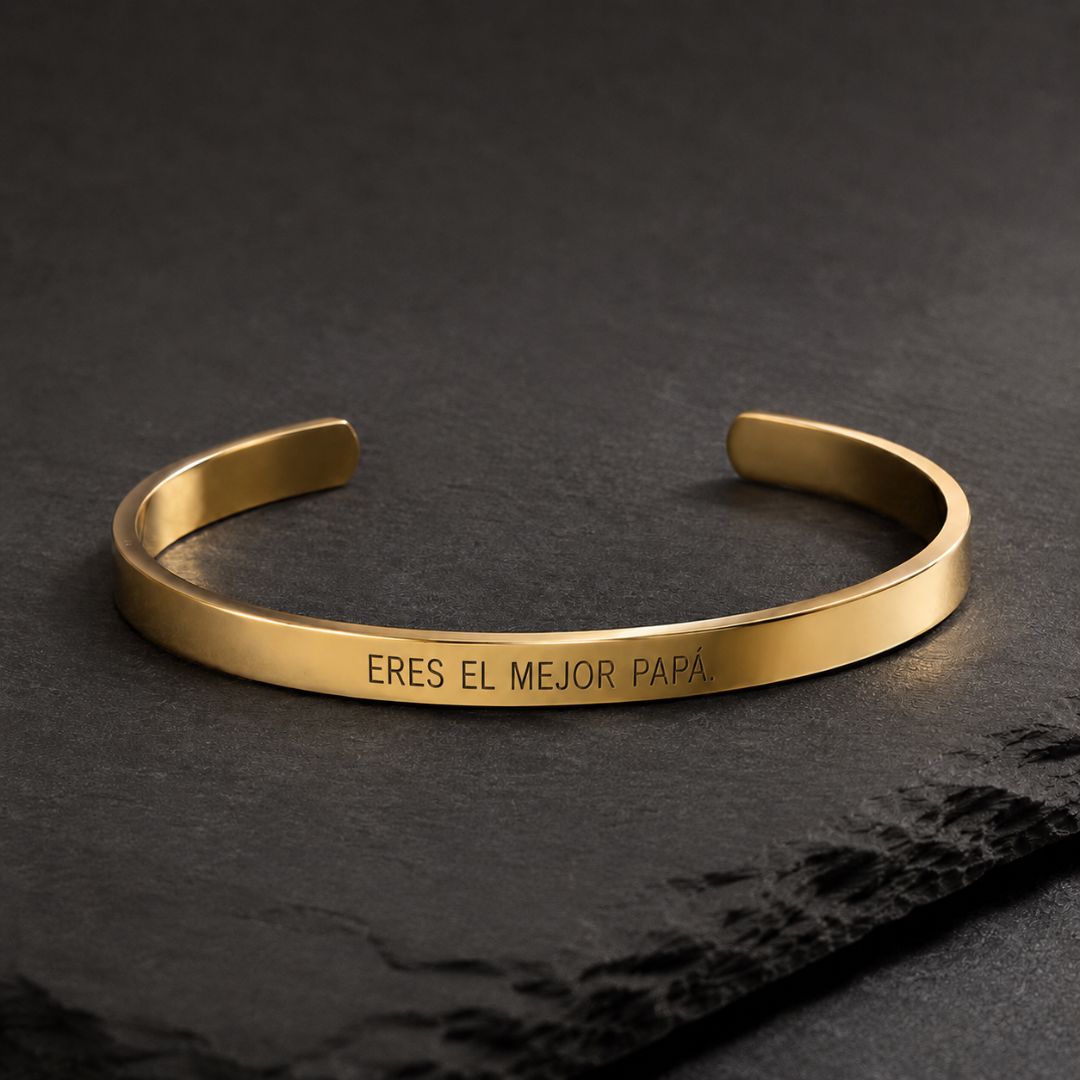 Pulsera Personalizada para Papá de acero - Moroveta