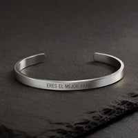Pulsera Personalizada para Papá de acero - Moroveta
