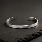 Pulsera Personalizada para Papá de acero - Moroveta