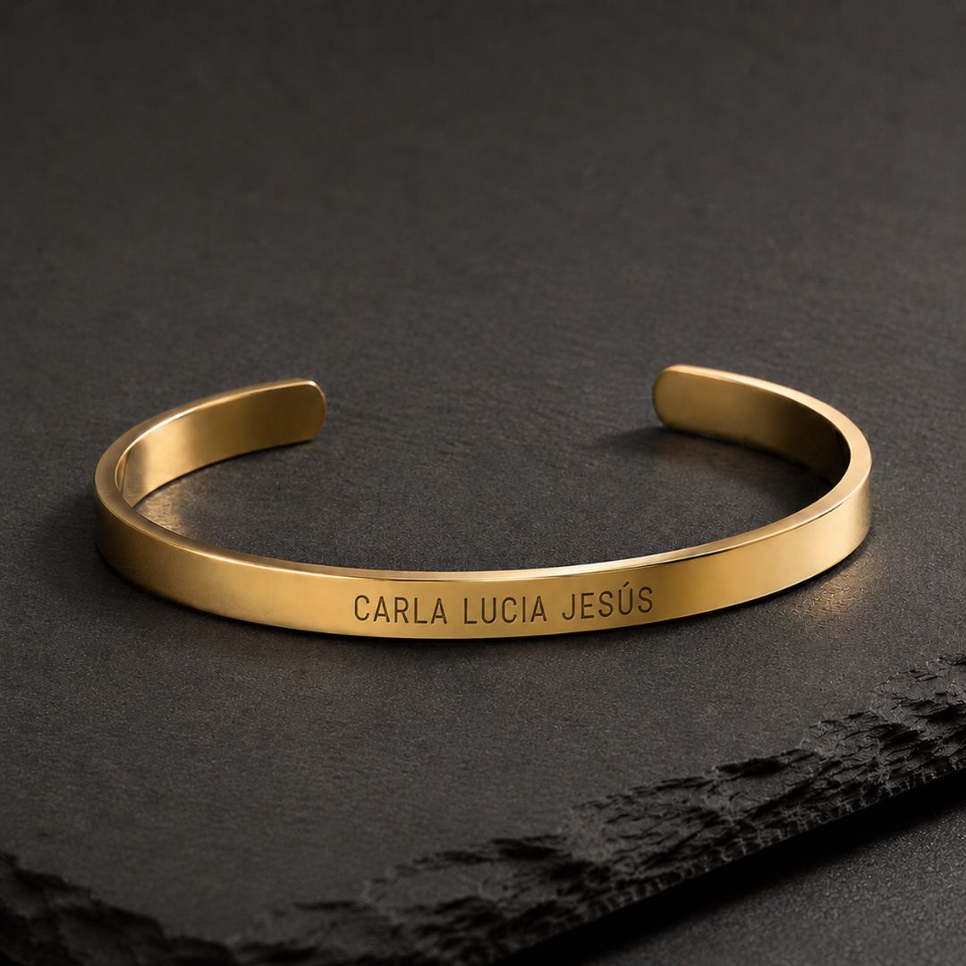 Pulsera Personalizada para Papá de acero - Moroveta