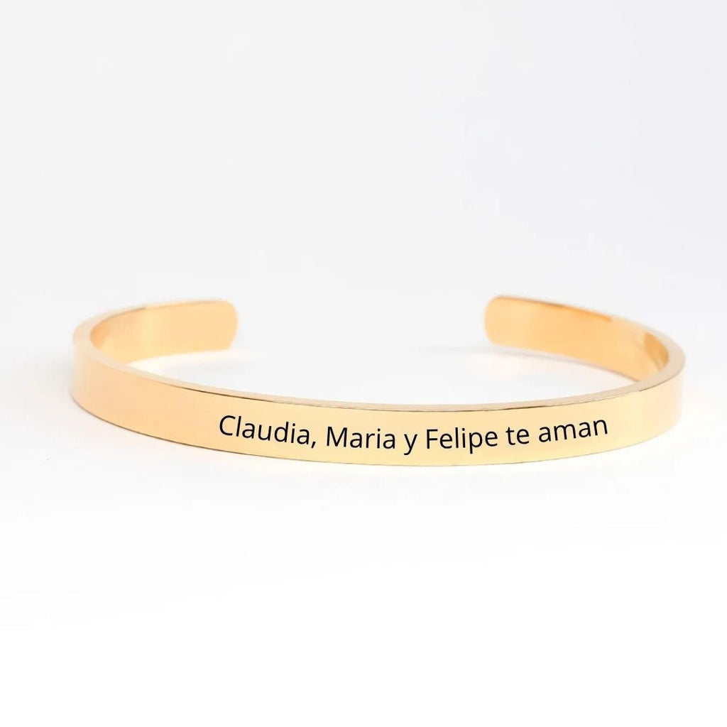 Pulsera Personalizada para Papá de acero - Moroveta