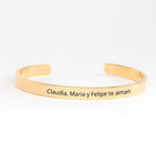 Pulsera Personalizada para Papá de acero - Moroveta