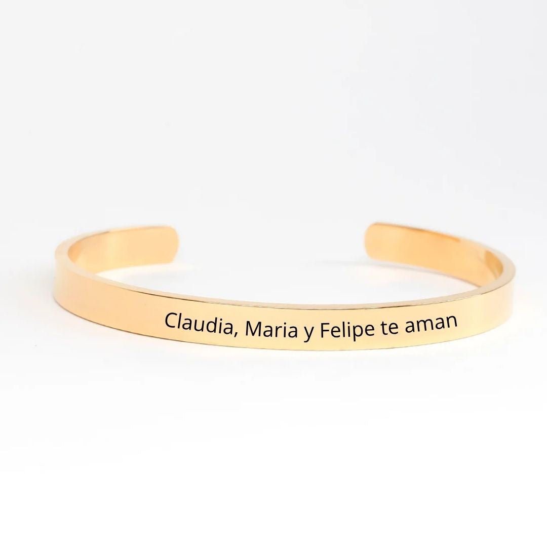 Pulsera Personalizada para Papá de acero - Moroveta