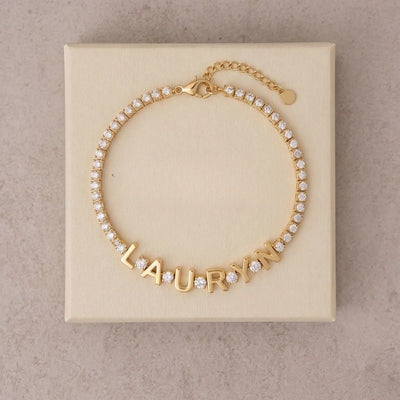 Pulsera tennis personalizada con nombre - Moroveta