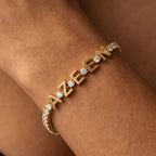 Pulsera tennis personalizada con nombre - Moroveta