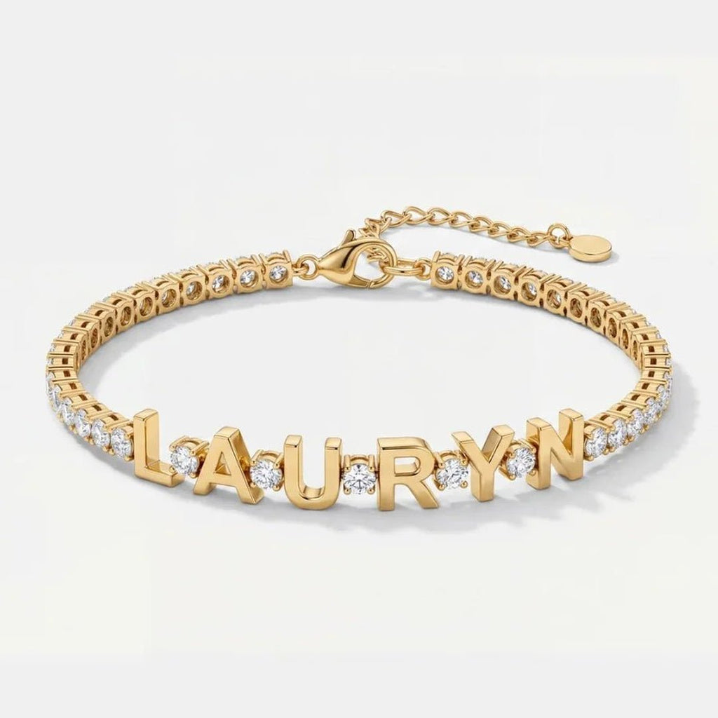 Pulsera tennis personalizada con nombre - Moroveta