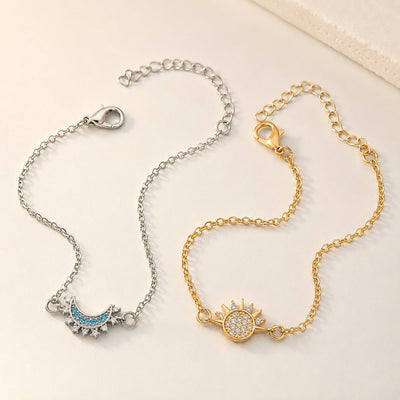 Pulseras magnéticas Sol y Luna - Moroveta