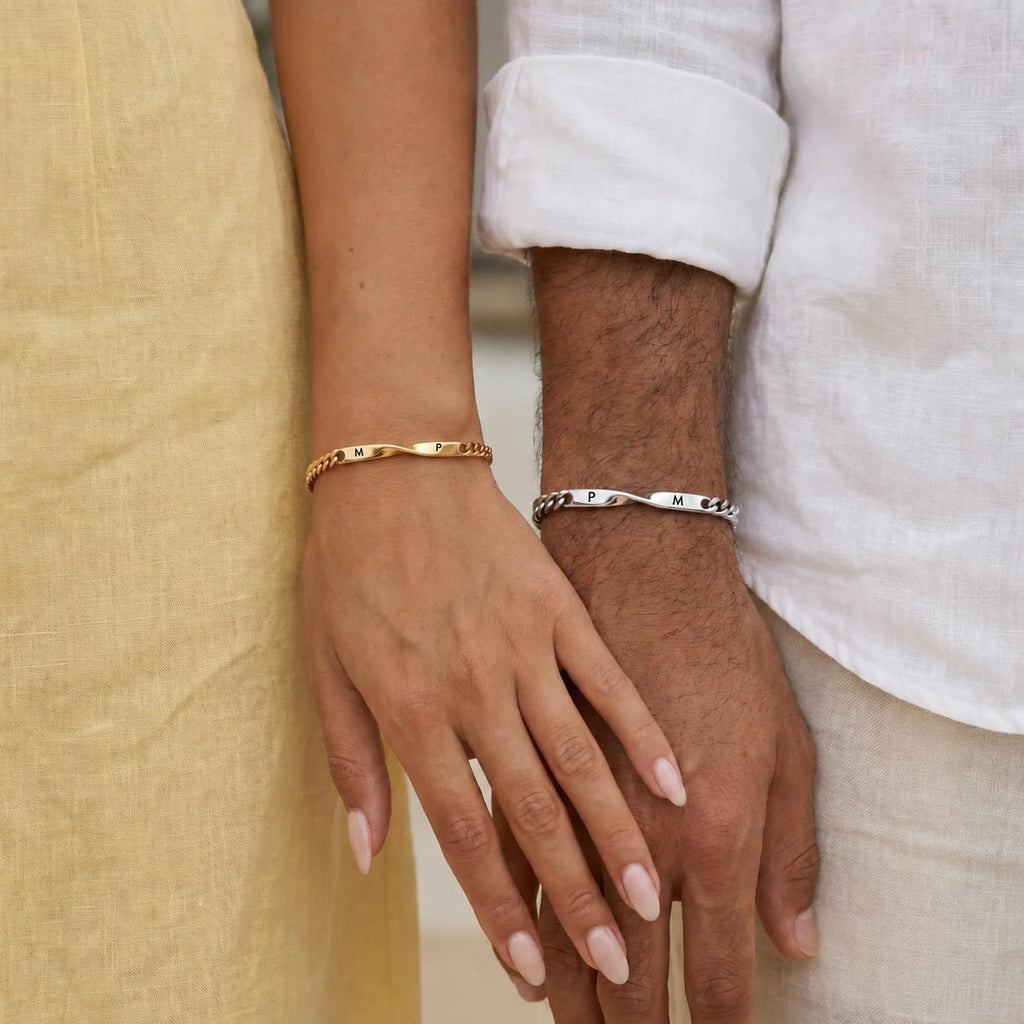 Pulseras personalizadas para parejas - Moroveta