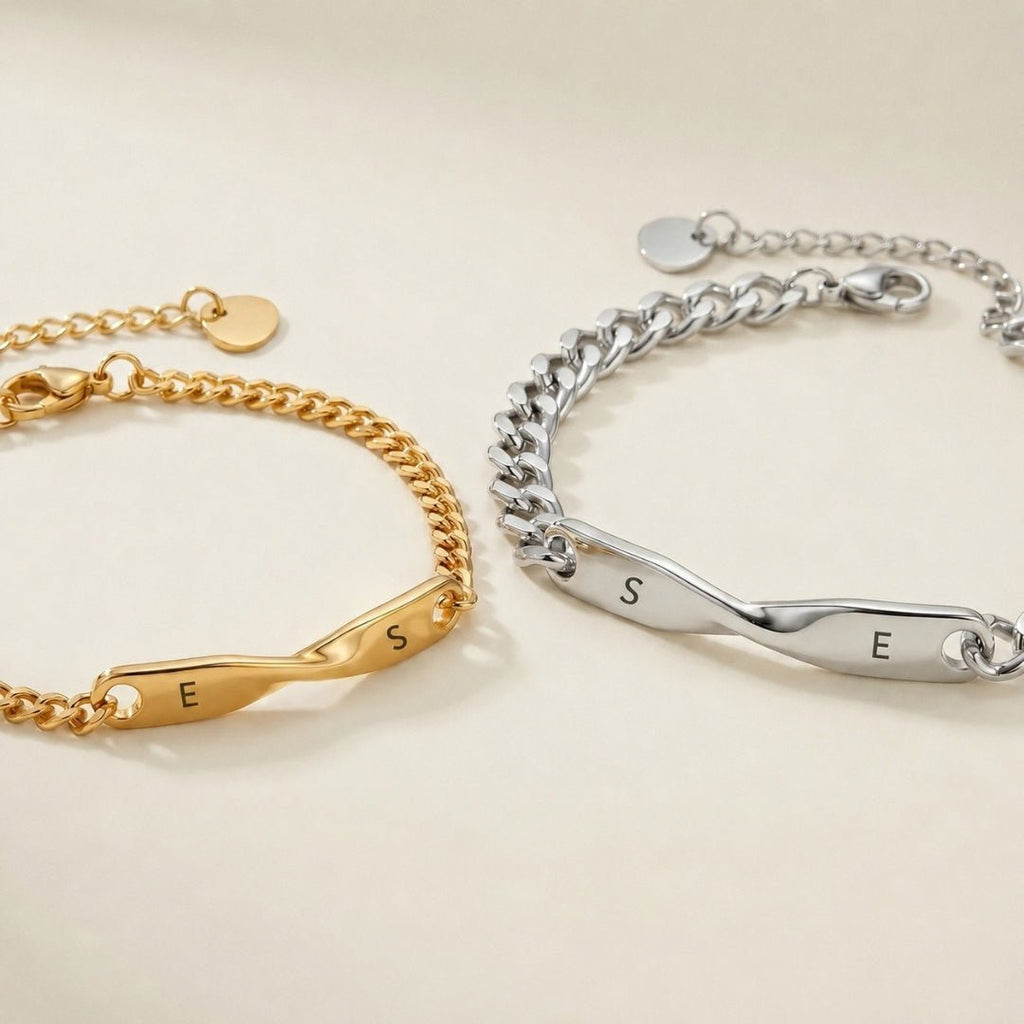 Pulseras personalizadas para parejas - Moroveta