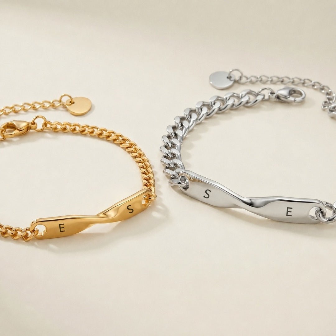 Pulseras personalizadas para parejas - Moroveta