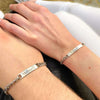 Set de 2 pulseras grabadas para parejas - Moroveta