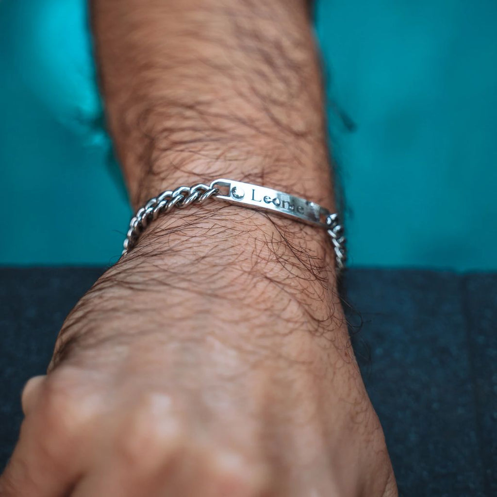 Set de 2 pulseras grabadas para parejas - Moroveta