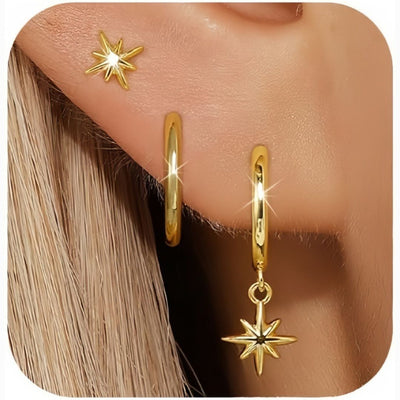 Set de aretes de mariposas - Moroveta