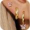 Set de aretes de mariposas