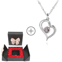 Set de collar + caja de rosas - Moroveta