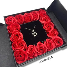 Cargar imagen en el visor de la galería, Set de collar + caja de rosas - Moroveta