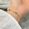 Set de collar con pulsera de cristales multicolores - Moroveta