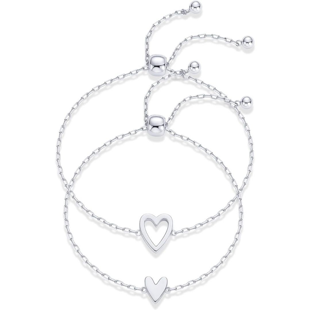Set de Pulseras Matching Corazones - Moroveta